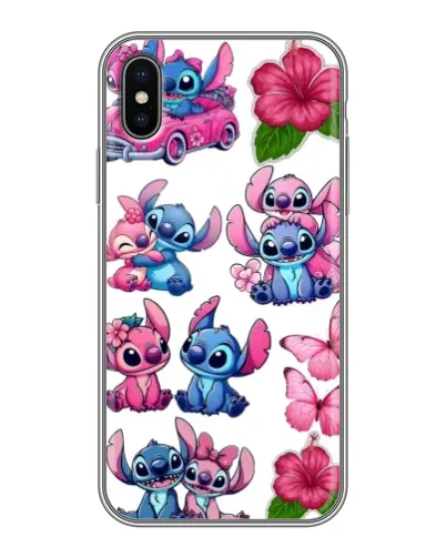 Чехол для iPhone X с картинкой «Стикеры Stitch и Angel» Чехол для iPhone X с картинкой «Стикеры Stitch и Angel»