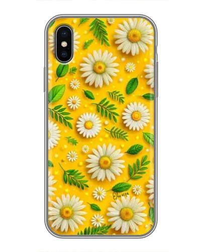 Чохол для iPhone X з картинкою «Ромашкове сонце»