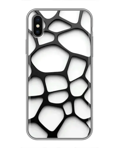 Чохол для iPhone X з картинкою «Біла об'ємна сітка» Чохол для iPhone X з картинкою «Біла об'ємна сітка»