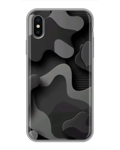 Чохол для iPhone X з картинкою «Темний абстрактний камуфляж» Чохол для iPhone X з картинкою «Темний абстрактний камуфляж»