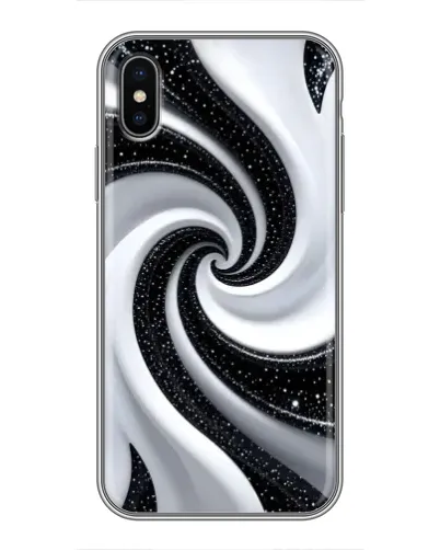 Чохол для iPhone X з картинкою «Чорно-біла спіраль» Чохол для iPhone X з картинкою «Чорно-біла спіраль»