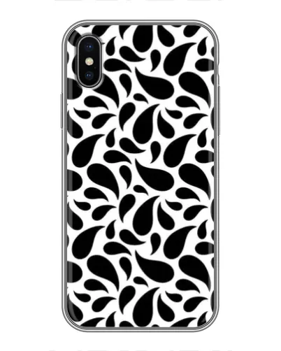 Чохол для iPhone X з картинкою «Контрастні чорні краплі» Чохол для iPhone X з картинкою «Контрастні чорні краплі»