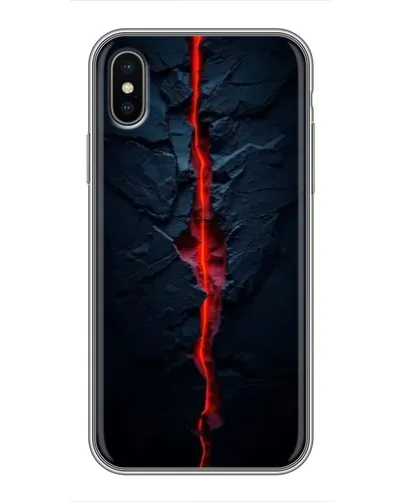 Чохол для iPhone X з картинкою «Червона лавова тріщина» Чохол для iPhone X з картинкою «Червона лавова тріщина»