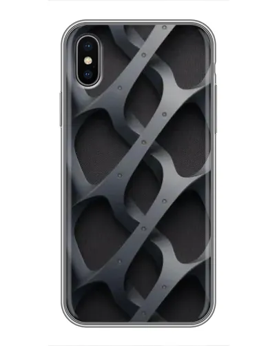 Чохол для iPhone X з картинкою «Об'ємне сіре плетіння» Чохол для iPhone X з картинкою «Об'ємне сіре плетіння»