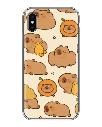 Чохол для iPhone X з картинкою «Капібари з апельсинами» Чохол для iPhone X з картинкою «Капібари з апельсинами»