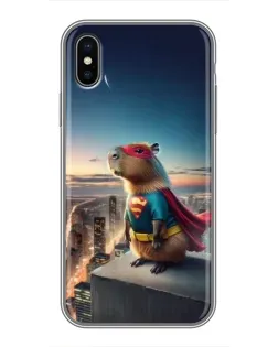 Чохол для iPhone X з картинкою «Капі-мен супергерой» Чохол для iPhone X з картинкою «Капі-мен супергерой»