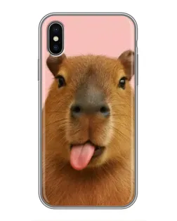 Чохол для iPhone X з картинкою «Капібара з язиком» Чохол для iPhone X з картинкою «Капібара з язиком»