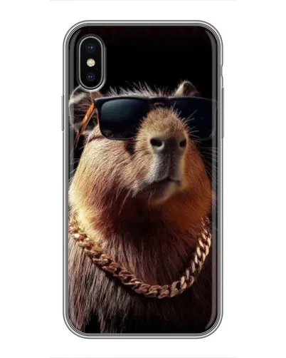 Чохол для iPhone X з картинкою «Капібара золотий ланцюг» Чохол для iPhone X з картинкою «Капібара золотий ланцюг»