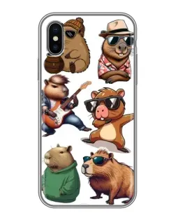 Чохол для iPhone X з картинкою «Круті капібари музиканти» Чохол для iPhone X з картинкою «Круті капібари музиканти»