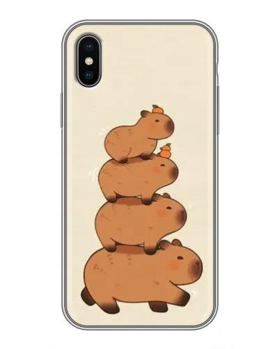 Чохол для iPhone X з картинкою «Вежа з капібар» Чохол для iPhone X з картинкою «Вежа з капібар»