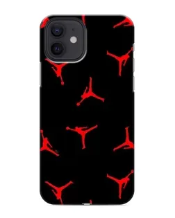 Чехол для iPhone 12 mini с картинкой «Jordan Red Pattern»