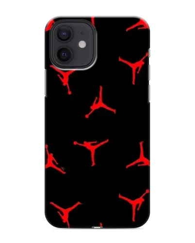 Чехол для iPhone 12 mini с картинкой «Jordan Red Pattern»