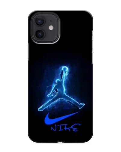 Чехол для iPhone 12 mini с картинкой «Jordan Neon Blue»