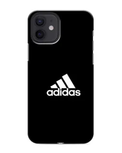 Чехол для iPhone 12 mini с картинкой «Черная классика Adidas»