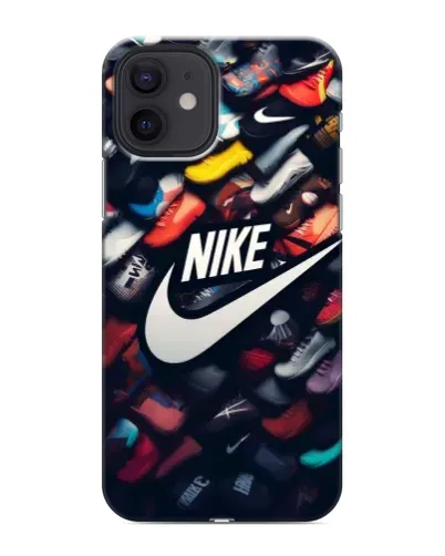 Чехол для iPhone 12 mini с картинкой «Коллекция кроссовок Nike» Чехол для iPhone 12 mini с картинкой «Коллекция кроссовок Nike»