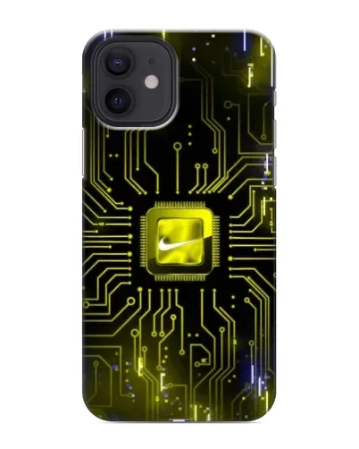 Чехол для iPhone 12 mini с картинкой «Nike — золотая искра» Чехол для iPhone 12 mini с картинкой «Nike — золотая искра»