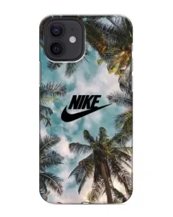 Чохол для iPhone 12 mini з картинкою «Тропічний принт Nike»