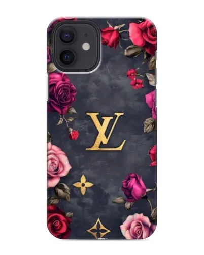 Чехол для iPhone 12 mini с картинкой «Цветочный Louis Vuitton»