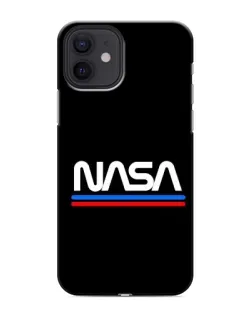 Чехол для iPhone 12 mini с картинкой «NASA — классика Red Blue»