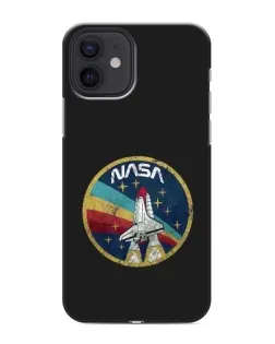 Чехол для iPhone 12 mini с картинкой «NASA — эмблема миссии»