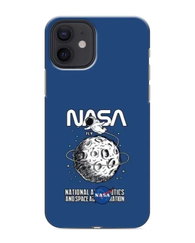 Чехол для iPhone 12 mini с картинкой «NASA — лунная миссия» Чехол для iPhone 12 mini с картинкой «NASA — лунная миссия»