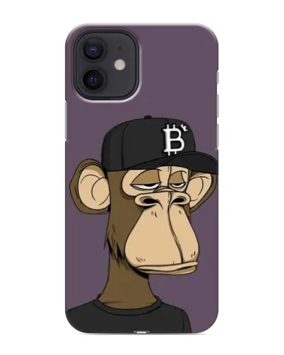 Чехол для iPhone 12 mini с картинкой «Bored Ape в кепке» Чехол для iPhone 12 mini с картинкой «Bored Ape в кепке»