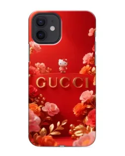 Чехол для iPhone 12 mini с картинкой «Gucci — золотой сад»