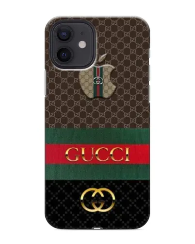 Чехол для iPhone 12 mini с картинкой «Gucci — брендированный десерт» Чехол для iPhone 12 mini с картинкой «Gucci — брендированный десерт»