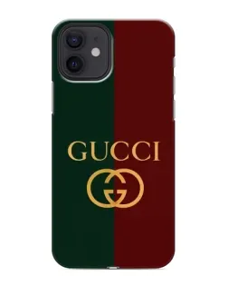Чохол для iPhone 12 mini з картинкою «Gucci — темно-зелений градієнт»