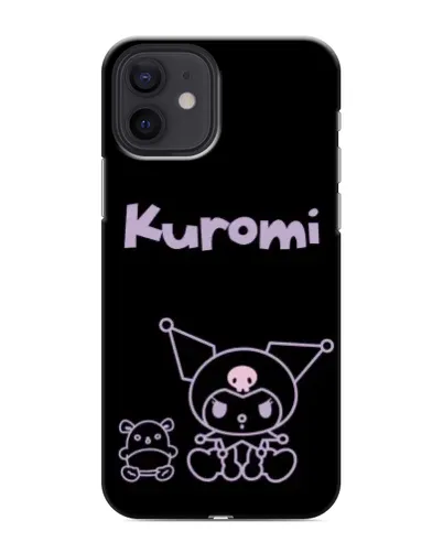 Чехол для iPhone 12 mini с картинкой «Kuromi — черный минимализм» Чехол для iPhone 12 mini с картинкой «Kuromi — черный минимализм»