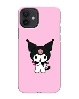 Чехол для iPhone 12 mini с картинкой «Kuromi — розовая нежность»