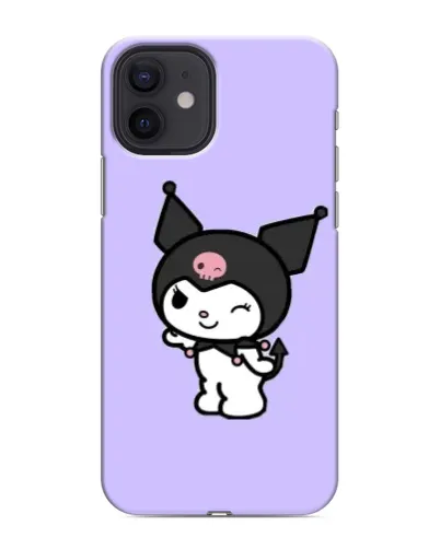 Чехол для iPhone 12 mini с картинкой «Классическая Kuromi» Чехол для iPhone 12 mini с картинкой «Классическая Kuromi»