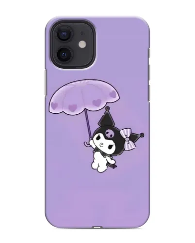 Чехол для iPhone 12 mini с картинкой «Kuromi с зонтиком» Чехол для iPhone 12 mini с картинкой «Kuromi с зонтиком»