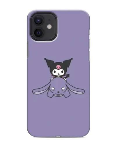 Чехол для iPhone 12 mini с картинкой «Kuromi на лиловом фоне» Чехол для iPhone 12 mini с картинкой «Kuromi на лиловом фоне»