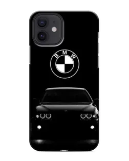Чехол для iPhone 12 mini с картинкой «BMW — взгляд из темноты»