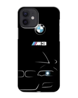Чехол для iPhone 12 mini с картинкой «Минималистичный принт BMW M3»