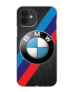 Чехол для iPhone 12 mini с картинкой «BMW M-stripes стиль»