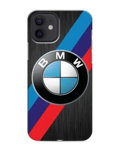 Чехол для iPhone 12 mini с картинкой «BMW M-stripes стиль»