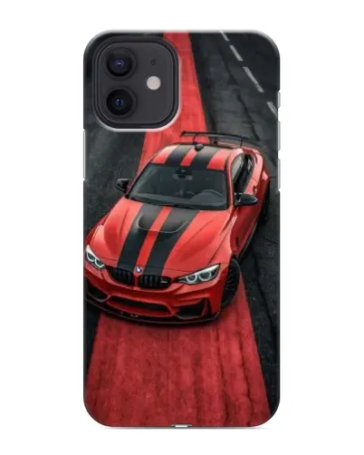 Чехол для iPhone 12 mini с картинкой «BMW на красной дорожке»