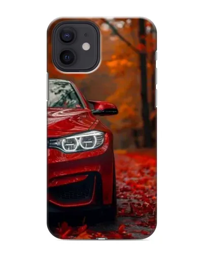 Чехол для iPhone 12 mini с картинкой «Осенняя BMW M4»
