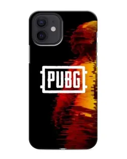 Чехол для iPhone 12 mini с картинкой «Яркий логотип PUBG»