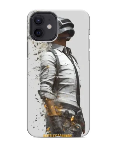 Чехол для iPhone 12 mini с картинкой «PUBG — боец в пыли»