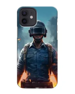 Чехол для iPhone 12 mini с картинкой «PUBG — реалистичный герой»