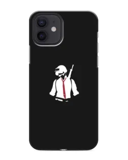 Чехол для iPhone 12 mini с картинкой «PUBG — силуэт воина»
