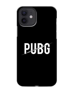 Чехол для iPhone 12 mini с картинкой «PUBG — белый логотип»