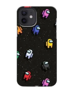 Чехол для iPhone 12 mini с картинкой «Космический паттерн Among Us» Чехол для iPhone 12 mini с картинкой «Космический паттерн Among Us»