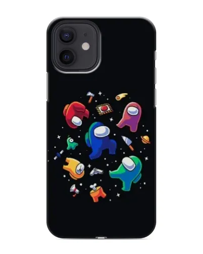 Чехол для iPhone 12 mini с картинкой «Among Us космос»