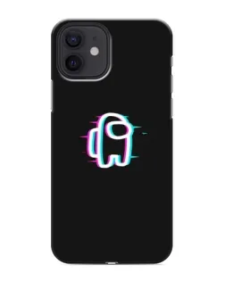 Чехол для iPhone 12 mini с картинкой «Among Us неон»