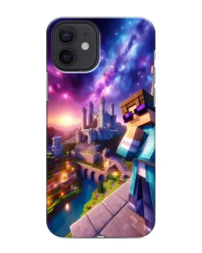 Чехол для iPhone 12 mini с картинкой «Стив и космос»