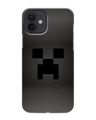 Чехол для iPhone 12 mini с картинкой «Черный крипер градиент»